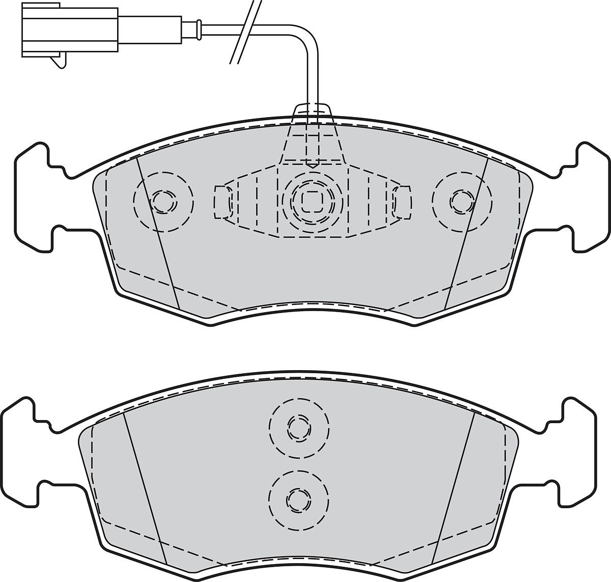 Jeu de 4 plaquettes de frein VALEO ref. 301298